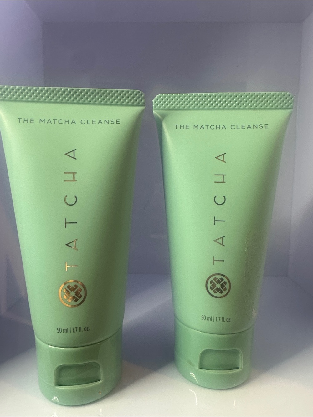 Bundle of 2 Tatcha Gentle Matcha Cleanse - Light Green Tube Duo